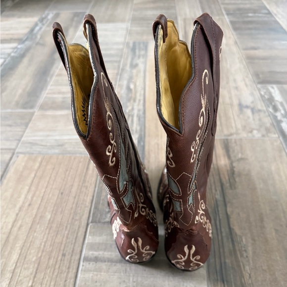 Bodacious Boot co leather cowboy boots size 7.5 - Picture 6 of 12